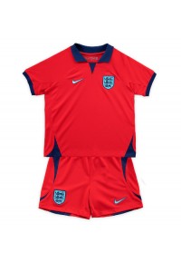 Fotbalové Dres Anglie Dětské Venkovní Oblečení MS 2022 Krátký Rukáv (+ trenýrky)
